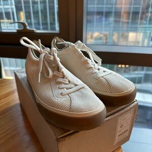 Rothy's Ivory Knit Sneakers